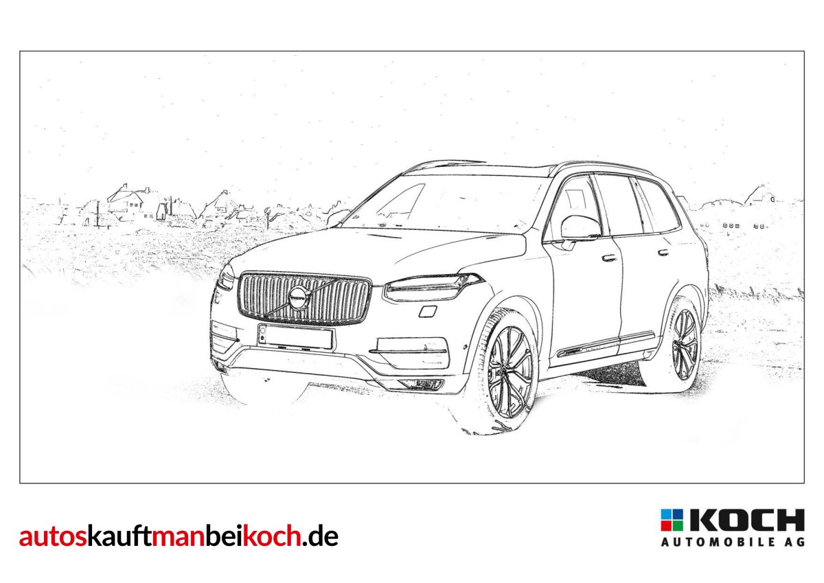 Раскраски Вольво хс90