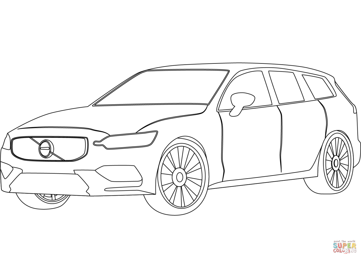 Раскраски машины Вольво xc60