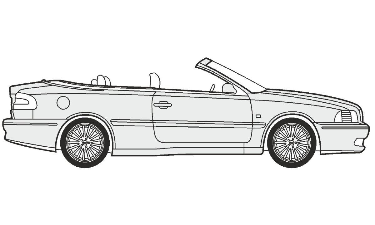Раскраска БМВ кабриолет