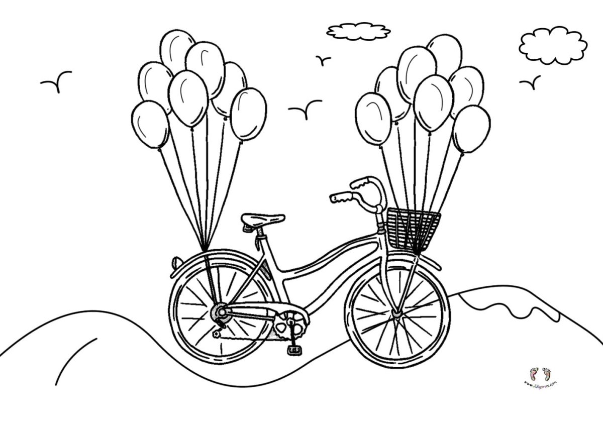 Велосипед раскраска