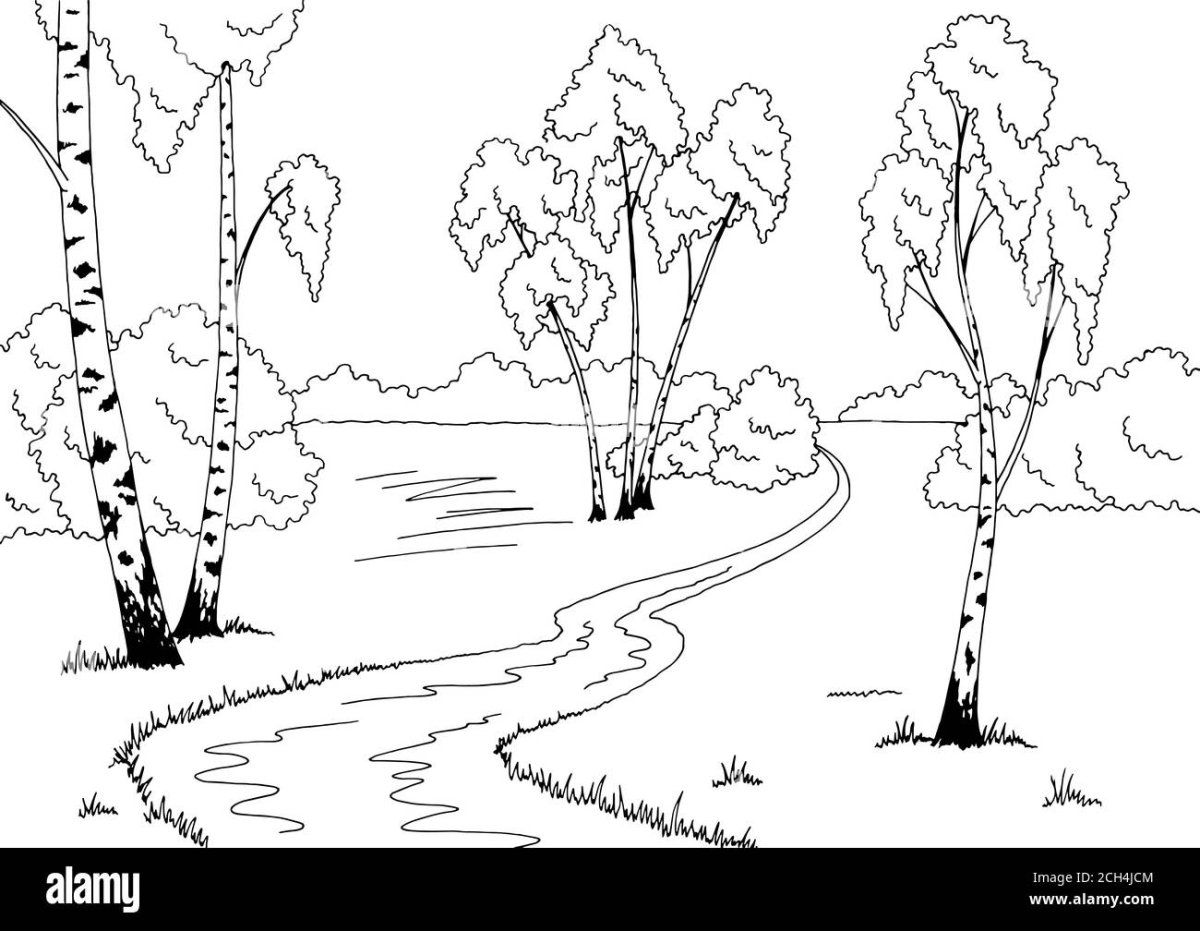 Раскраска природа