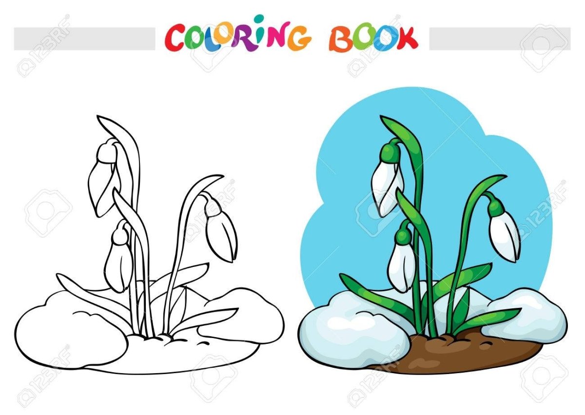 Раскраска. Весна