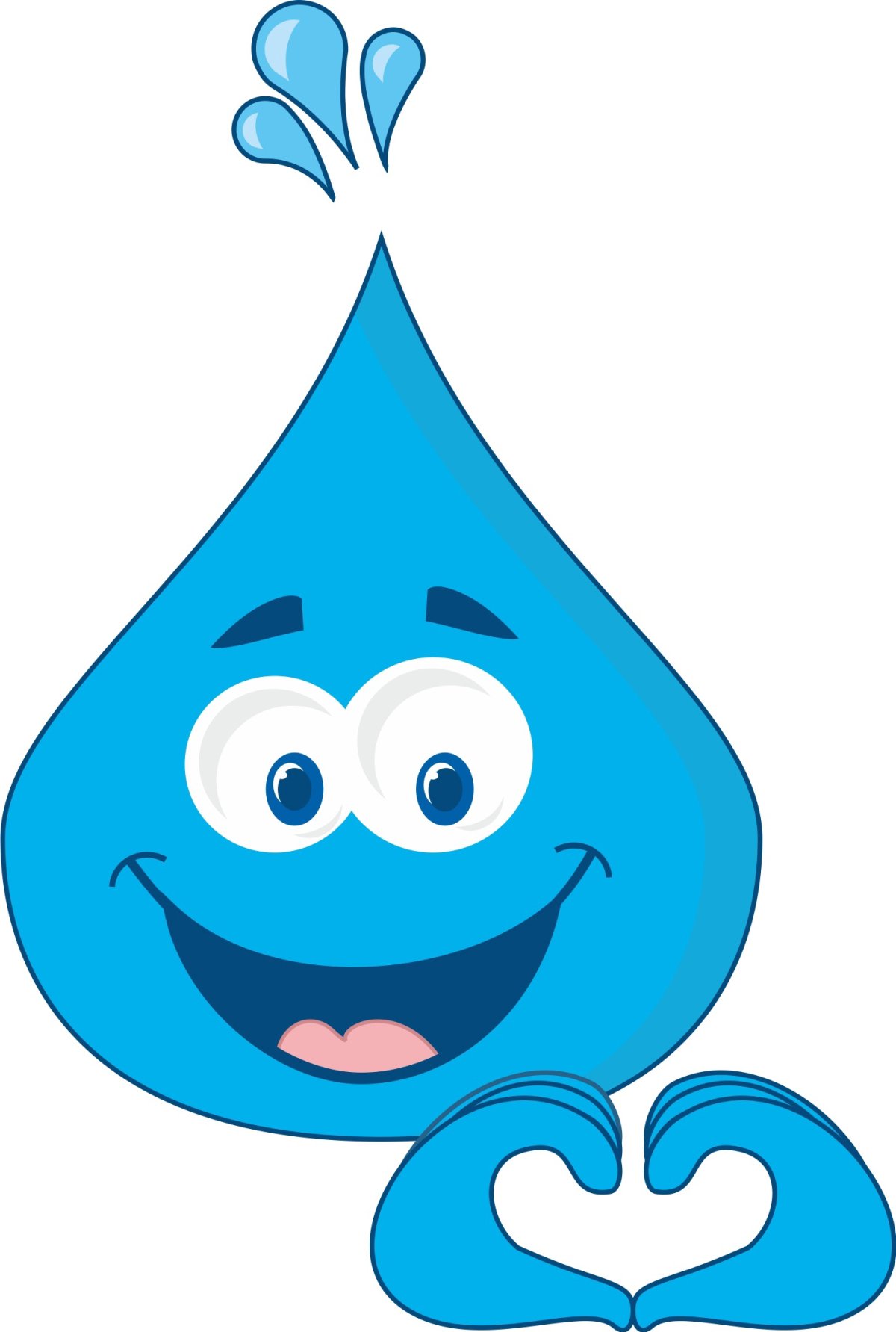 Трафарет капельки для вырезания