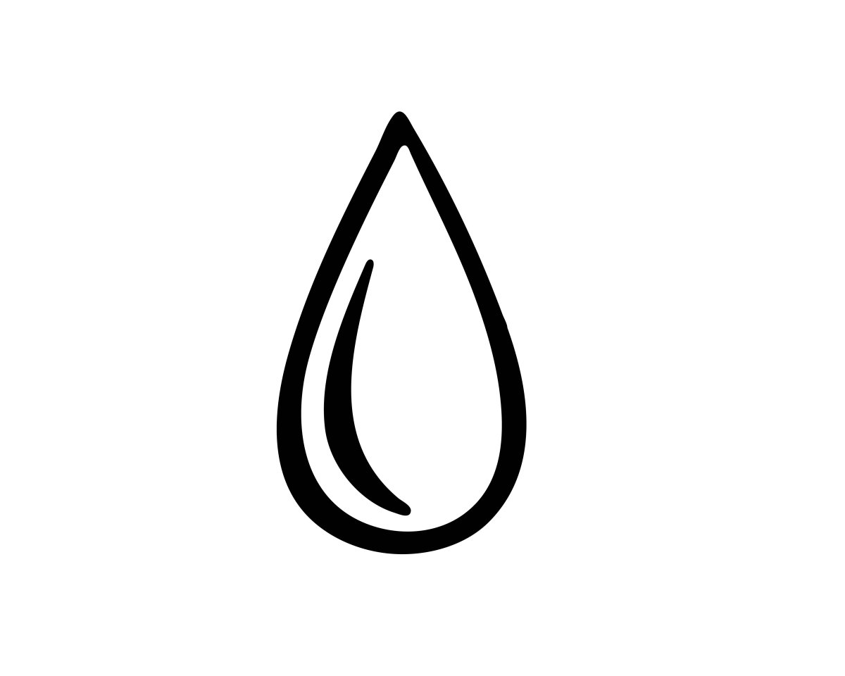 Трафарет капельки для вырезания