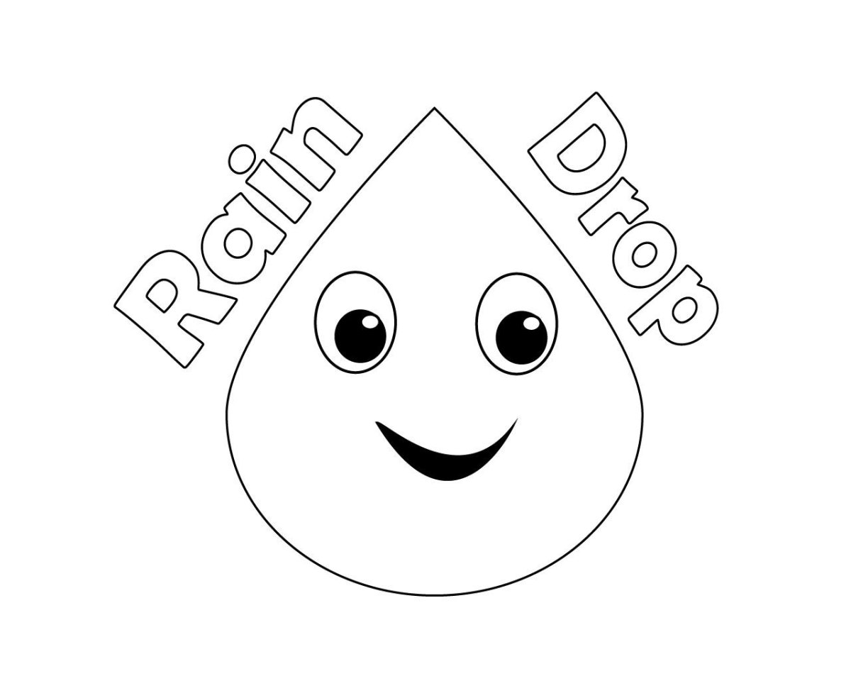 Капля контур