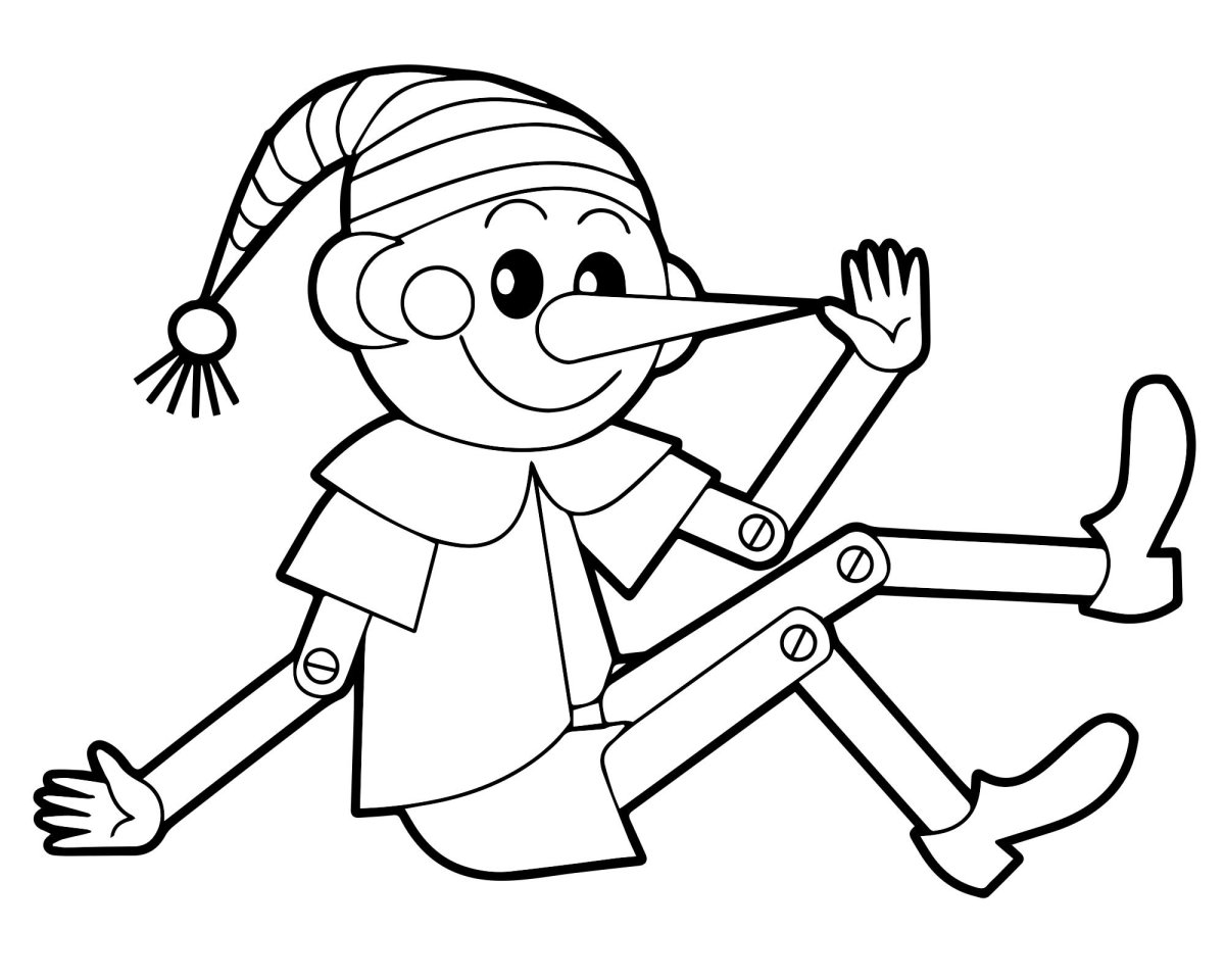 Арлекин раскраска