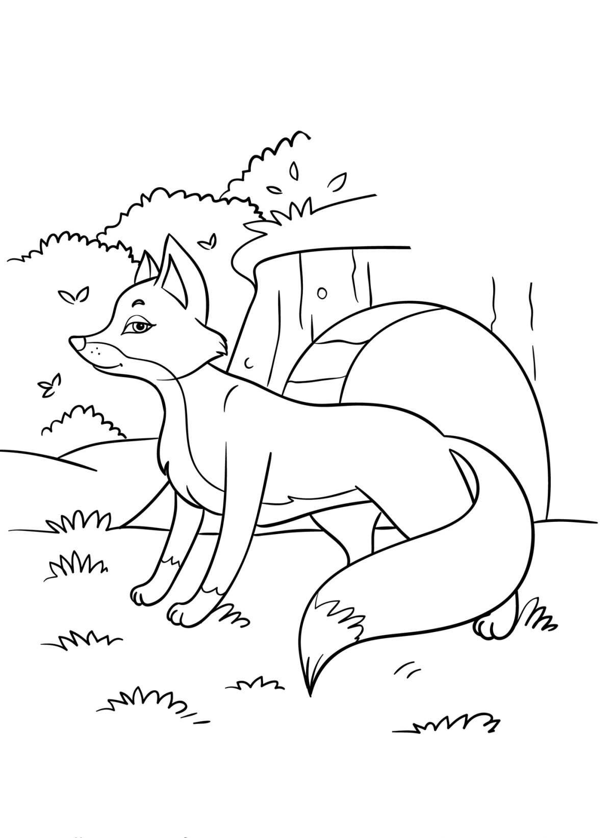 Раскраска Буратино лиса Алиса и кот Базилио