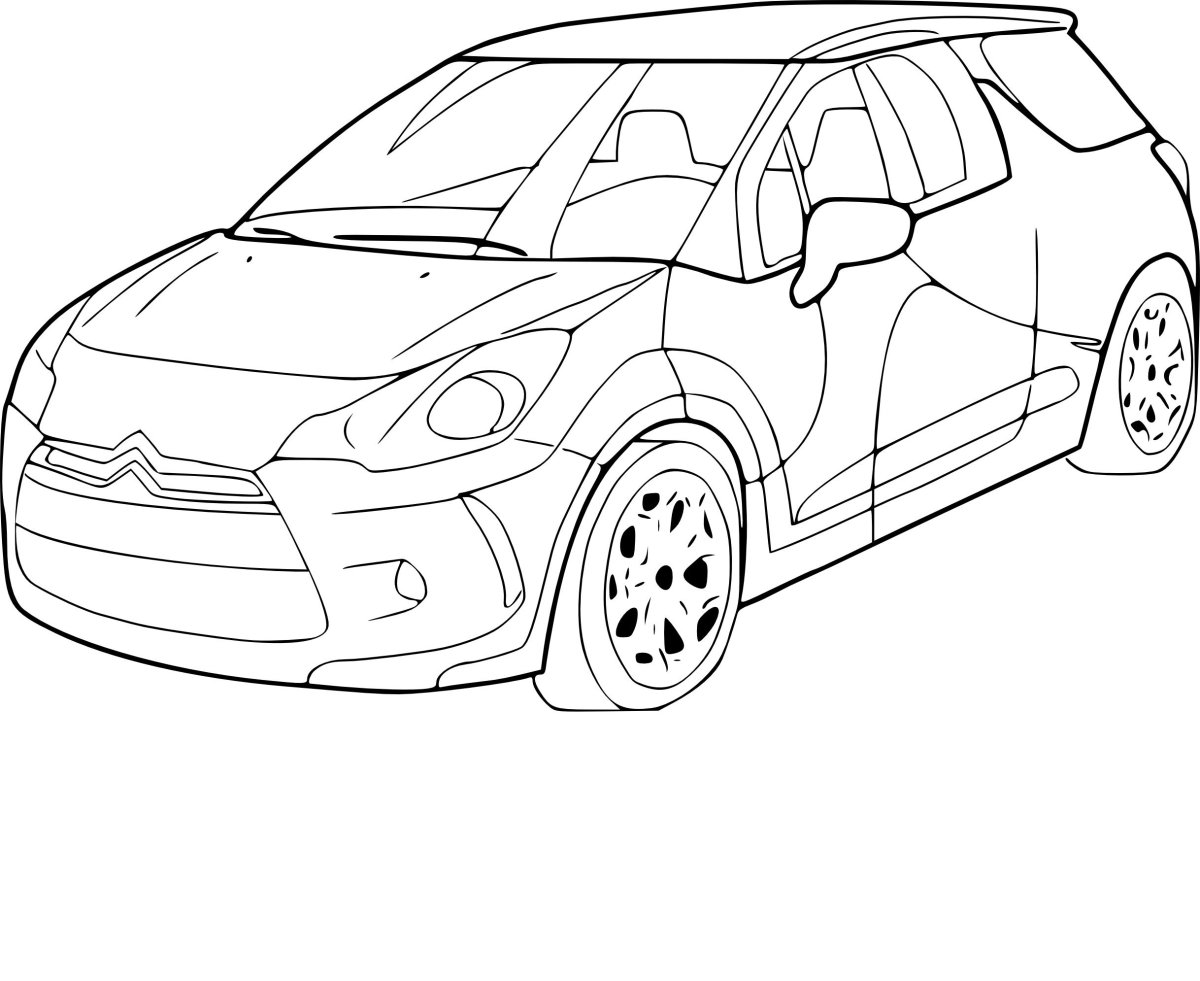 Раскраски для мальчиков Ситроен