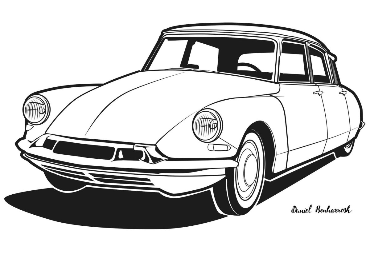 Ситроён ДС рисунки