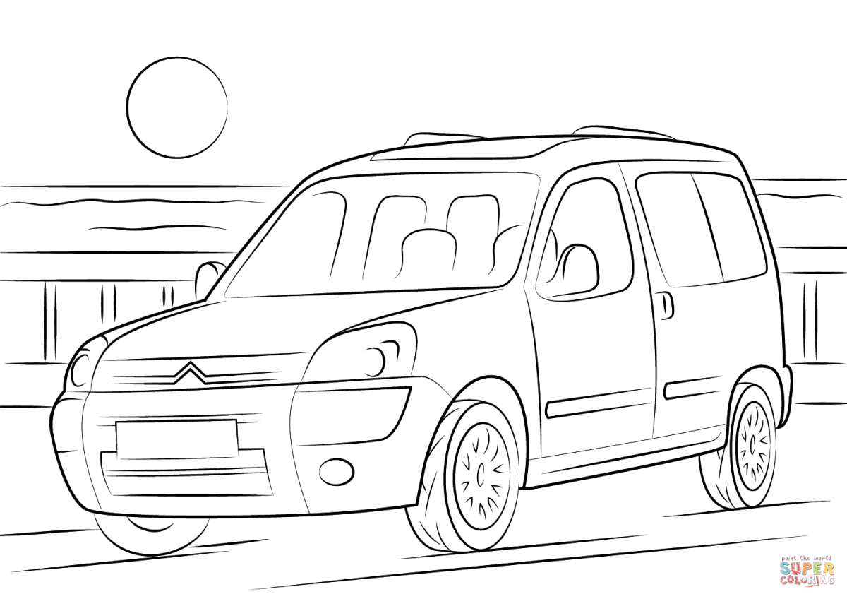 Ситроен Берлинго раскраска