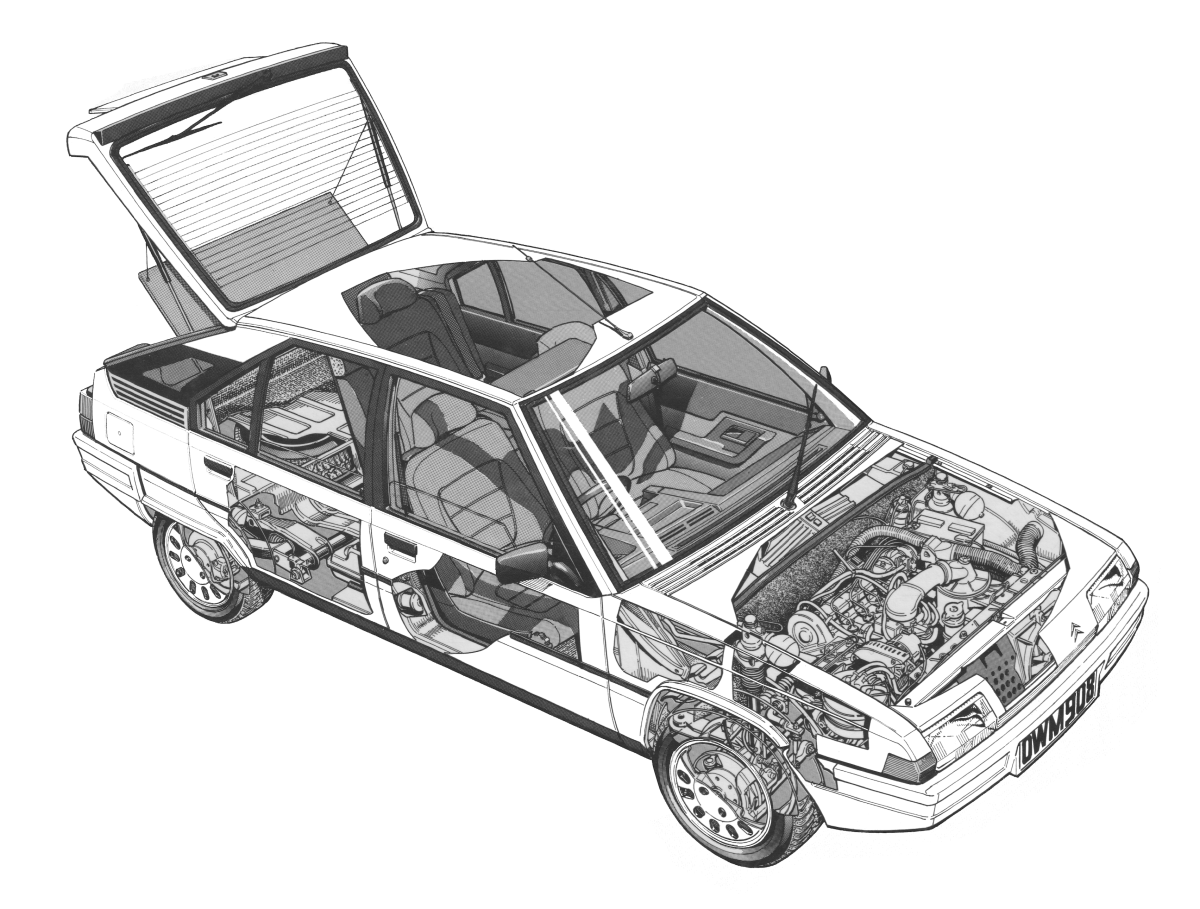 Cutaway Citroen GS