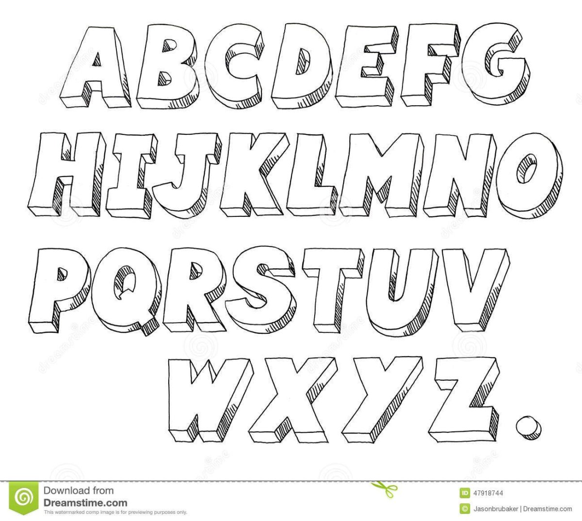 Красивый шрифт трафарет