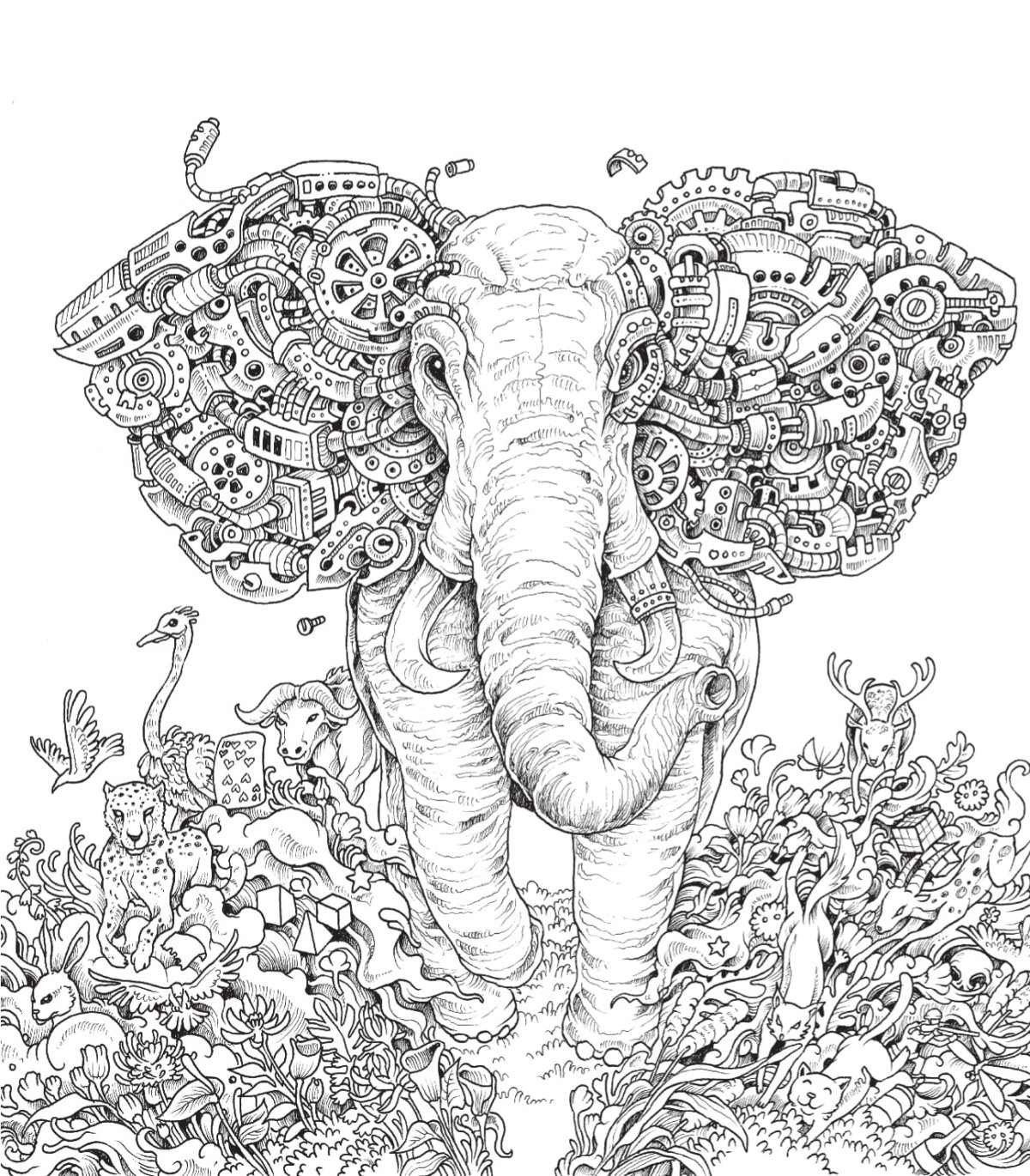 Раскраски в стиле фэнтези