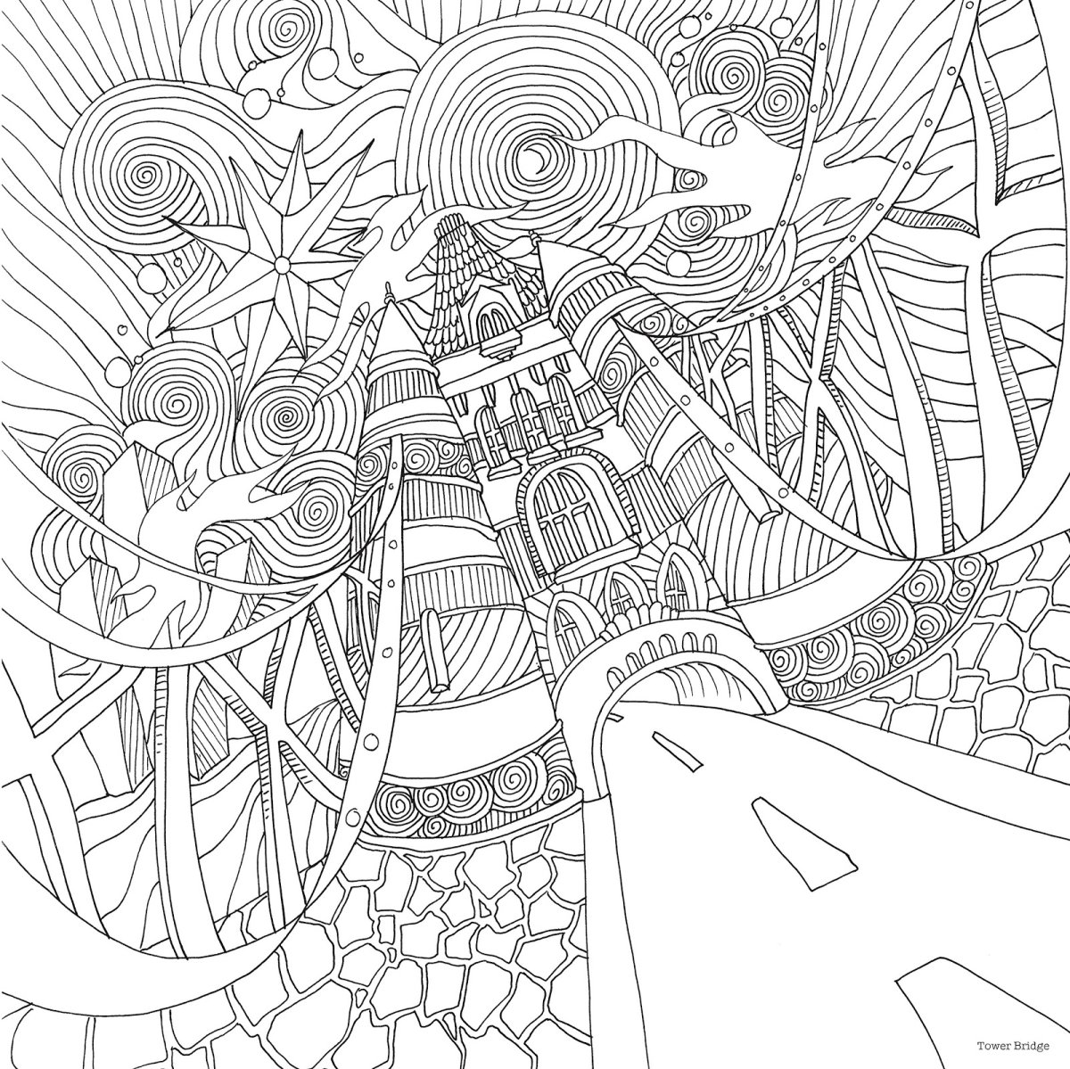 Раскраски антистресс фэнтези