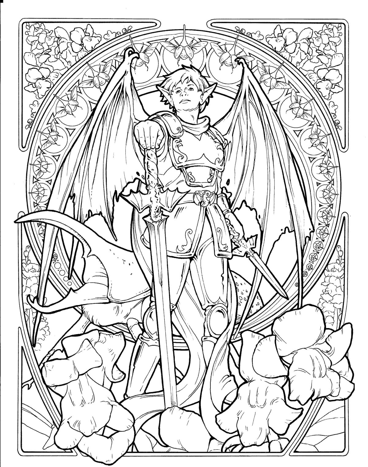 Раскраски в японском стиле