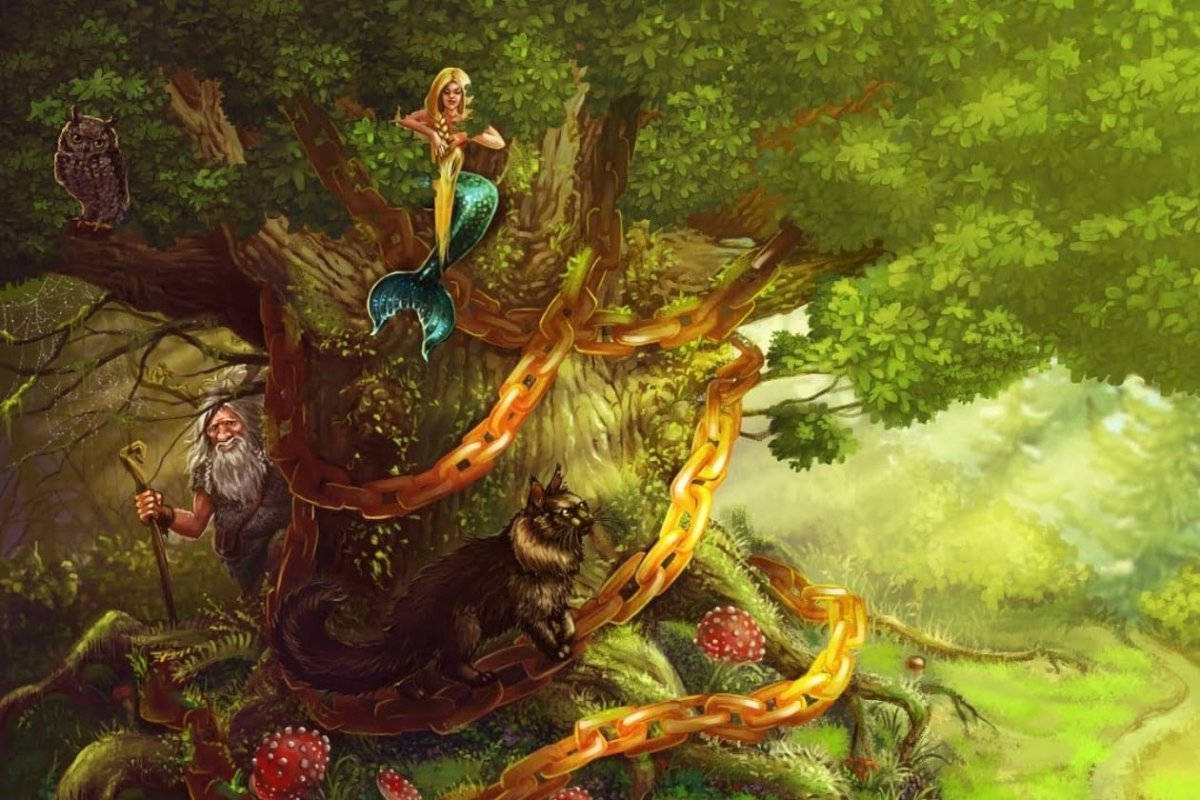 Михаил Бычков Лукоморье иллюстрации