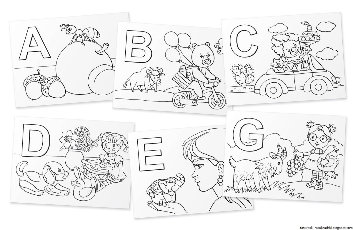 Такси раскраска для детей 3-4 лет