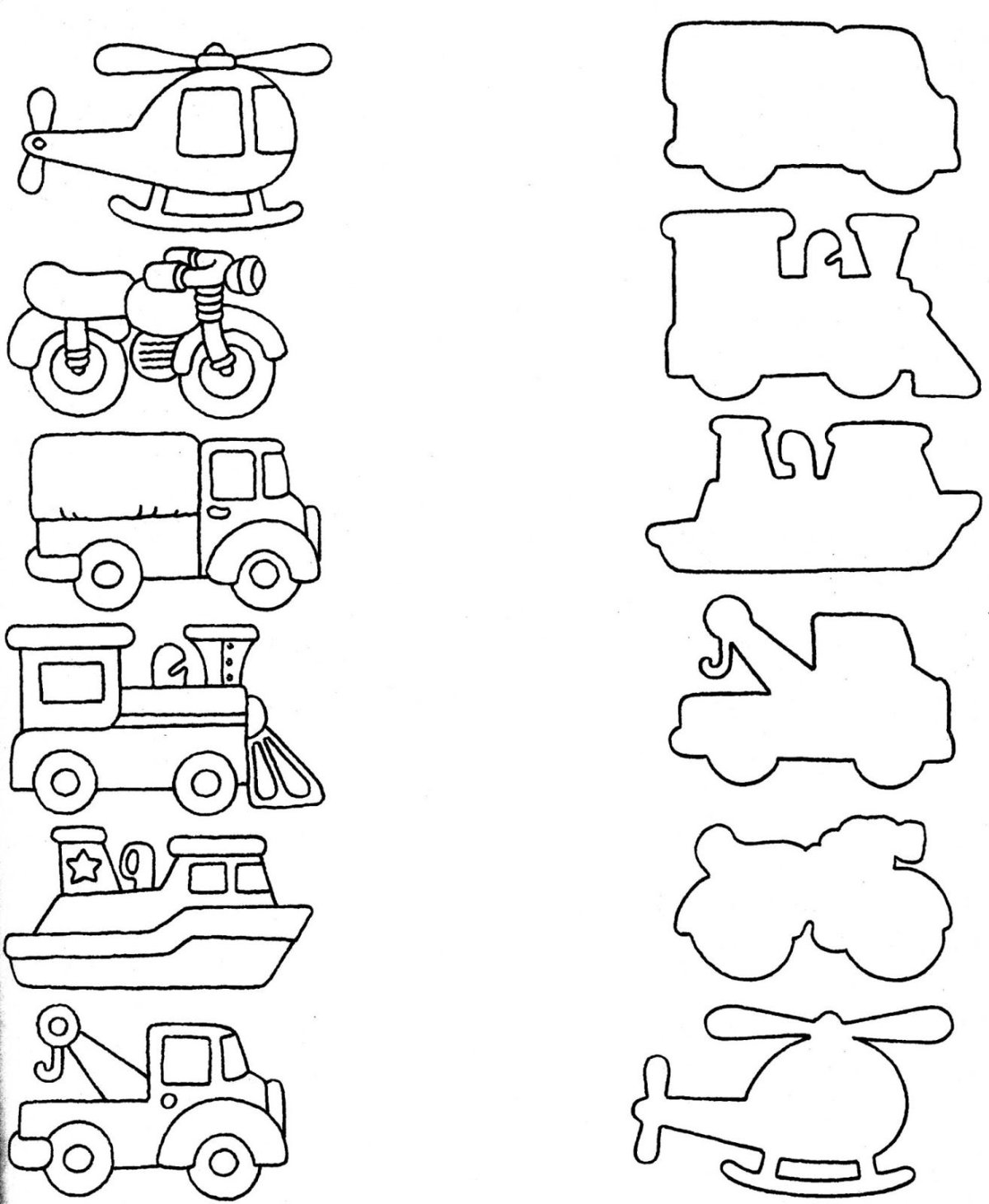 Раскраски по цифрам машинки