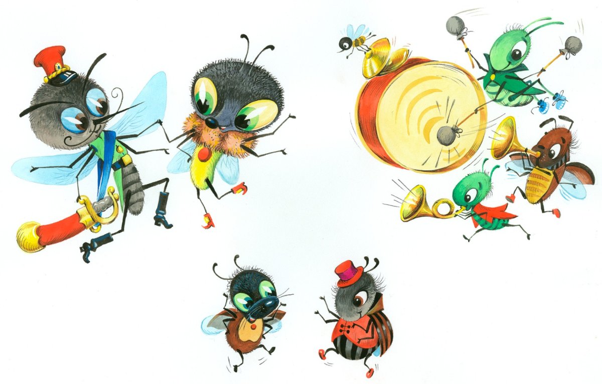 Муха Цокотуха блошки