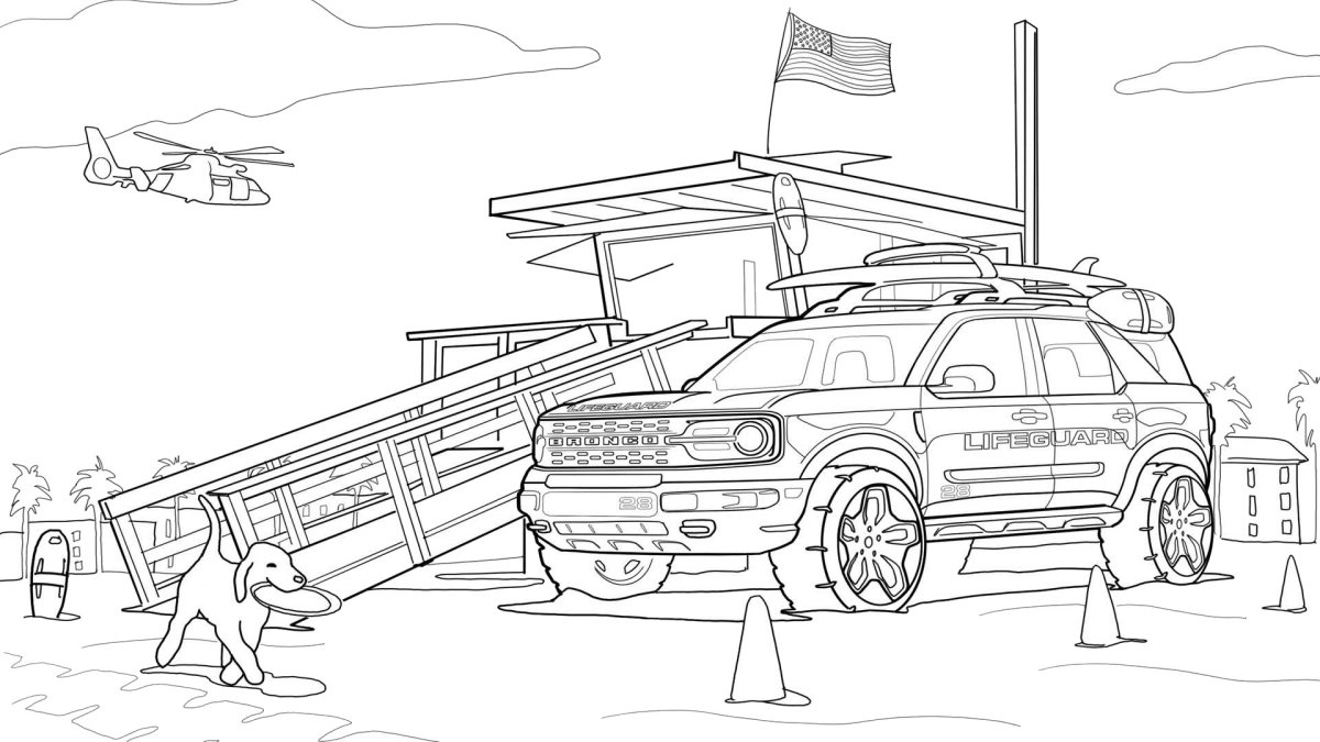 Раскраска Полицейская машина