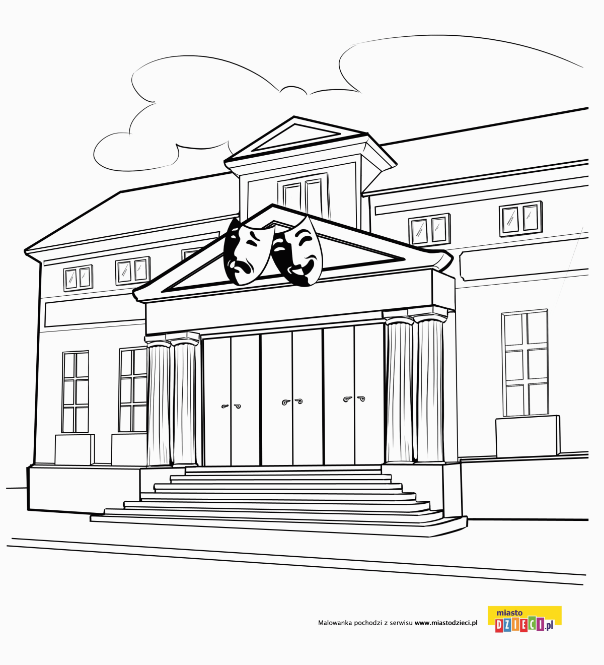 Театр раскраска