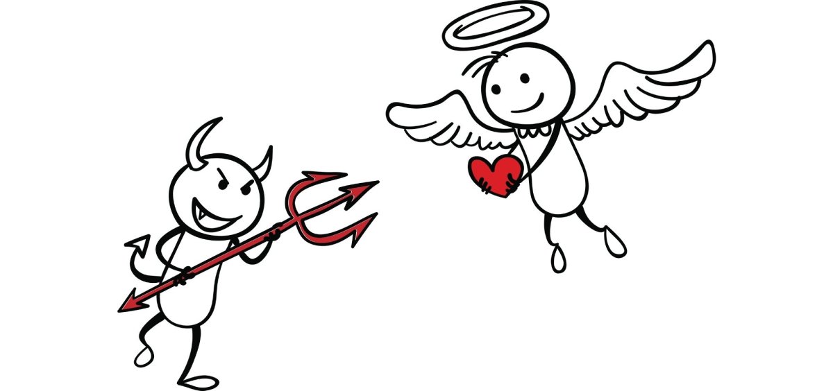 Добро и зло рисунок карандашом