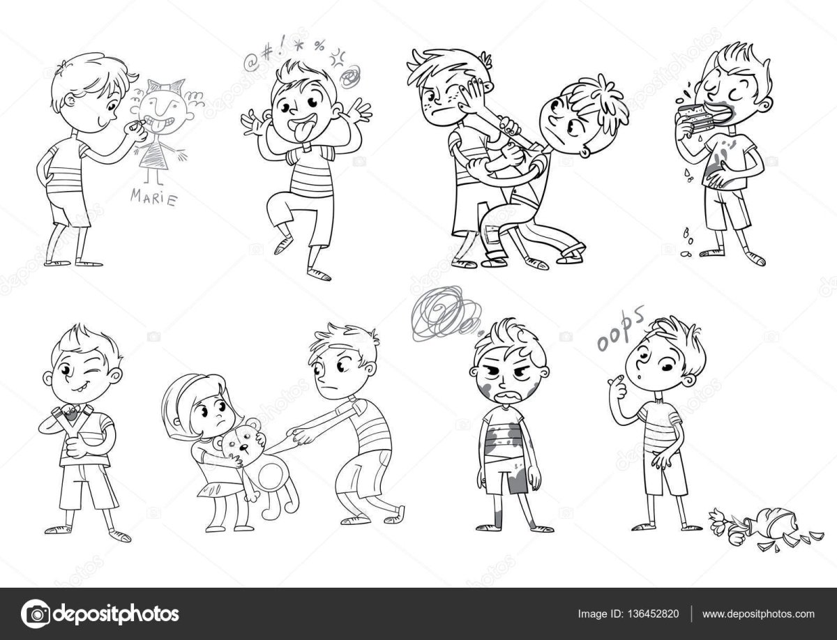 Добро и зло рисунок