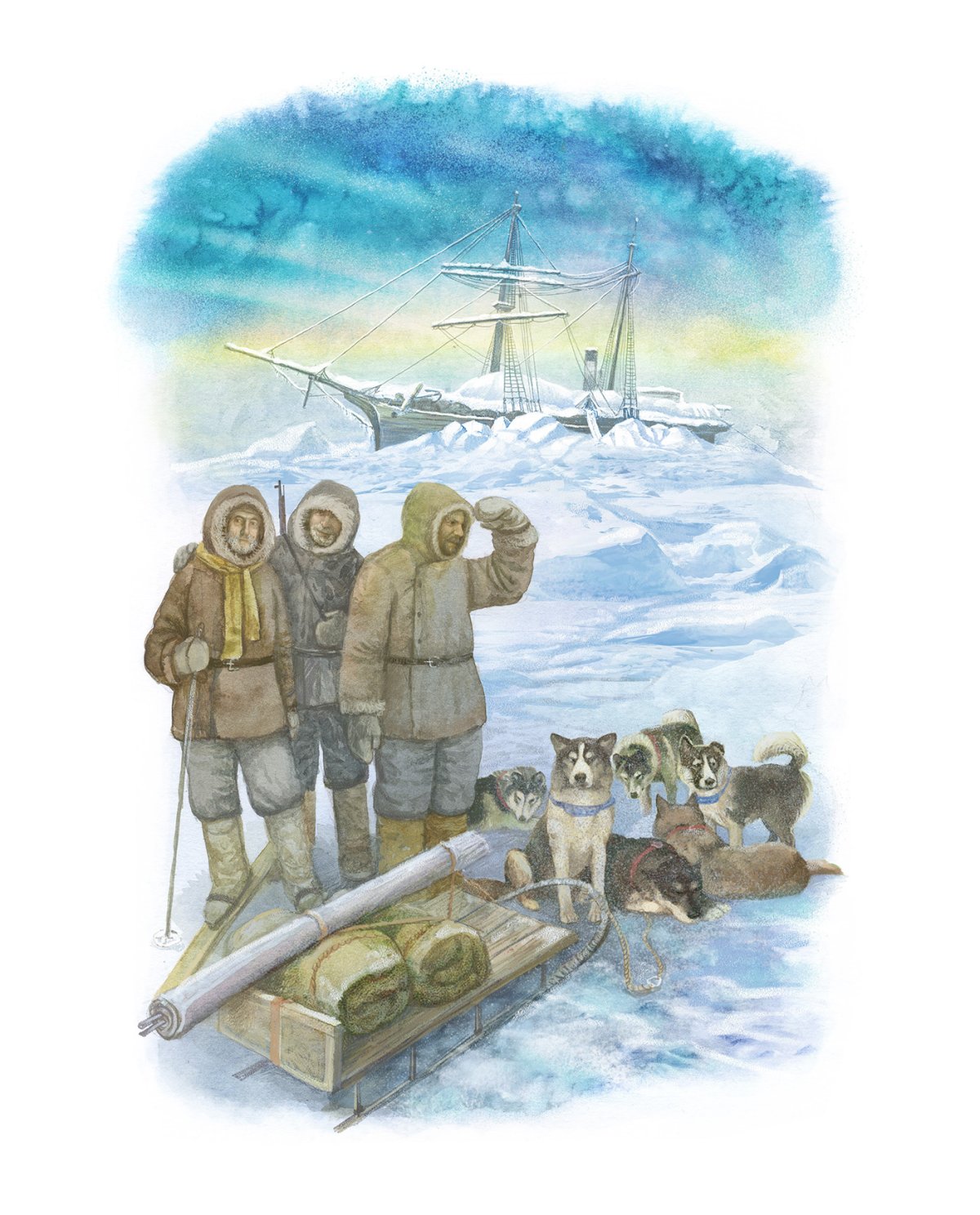 Арктическая Экспедиция рисунок