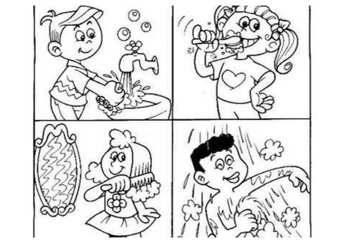 Мойдодыр раскраска для детей