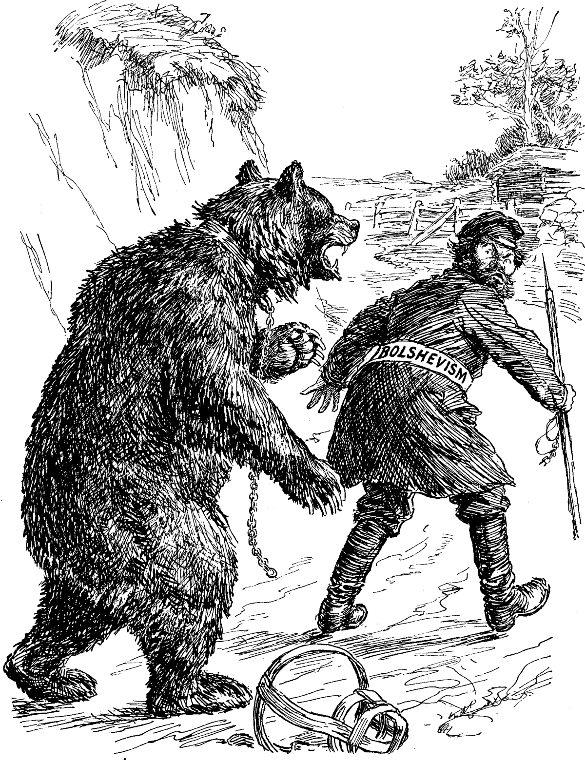 Раскраска. Маша и медведь