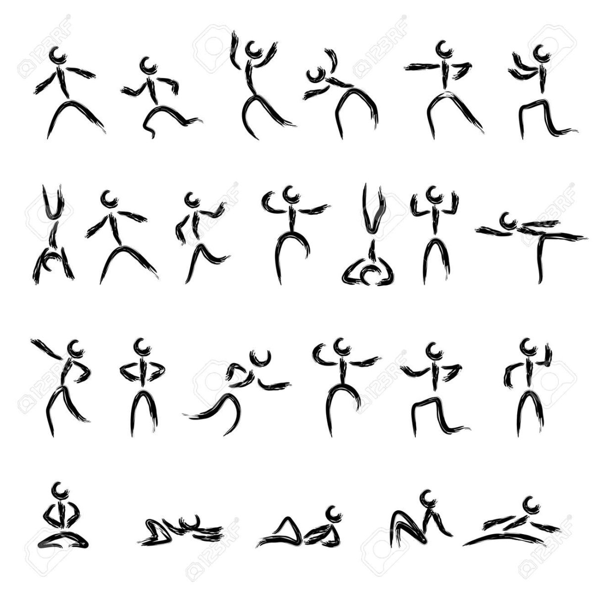 Пляшущие человечки иллюстрации