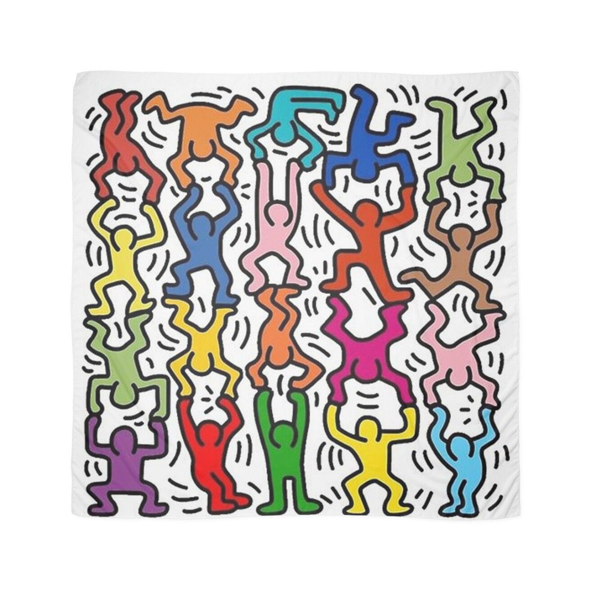 Карикатурный человечек в движении