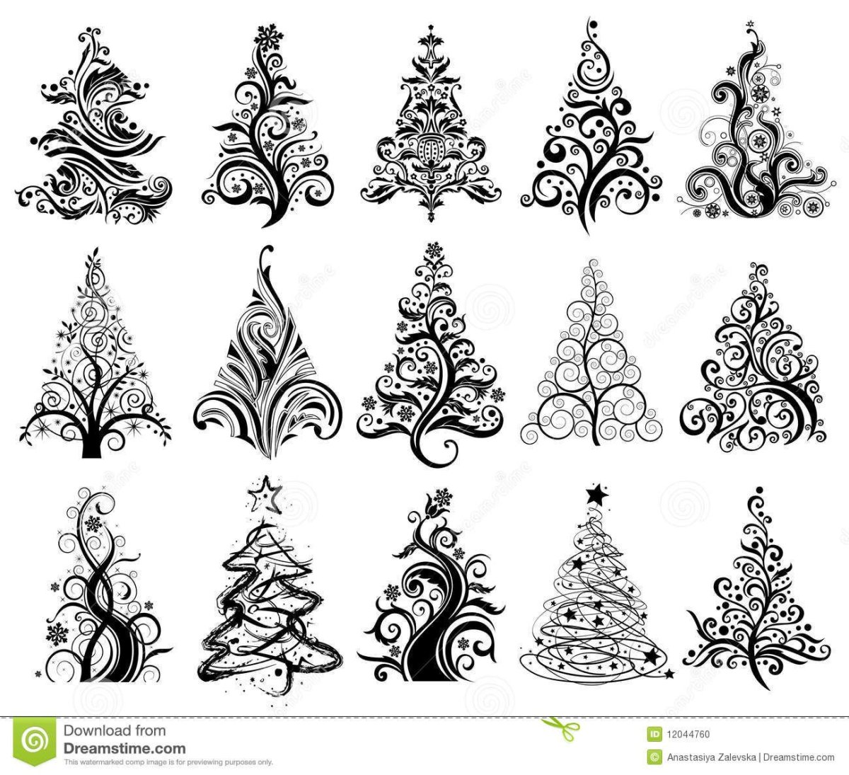 Елка стилизованная вектор