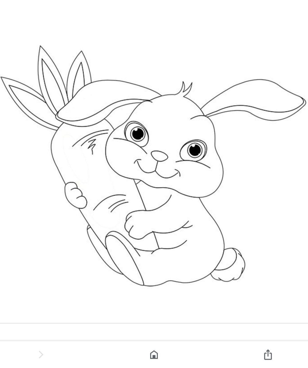 Семья зайчат раскраска