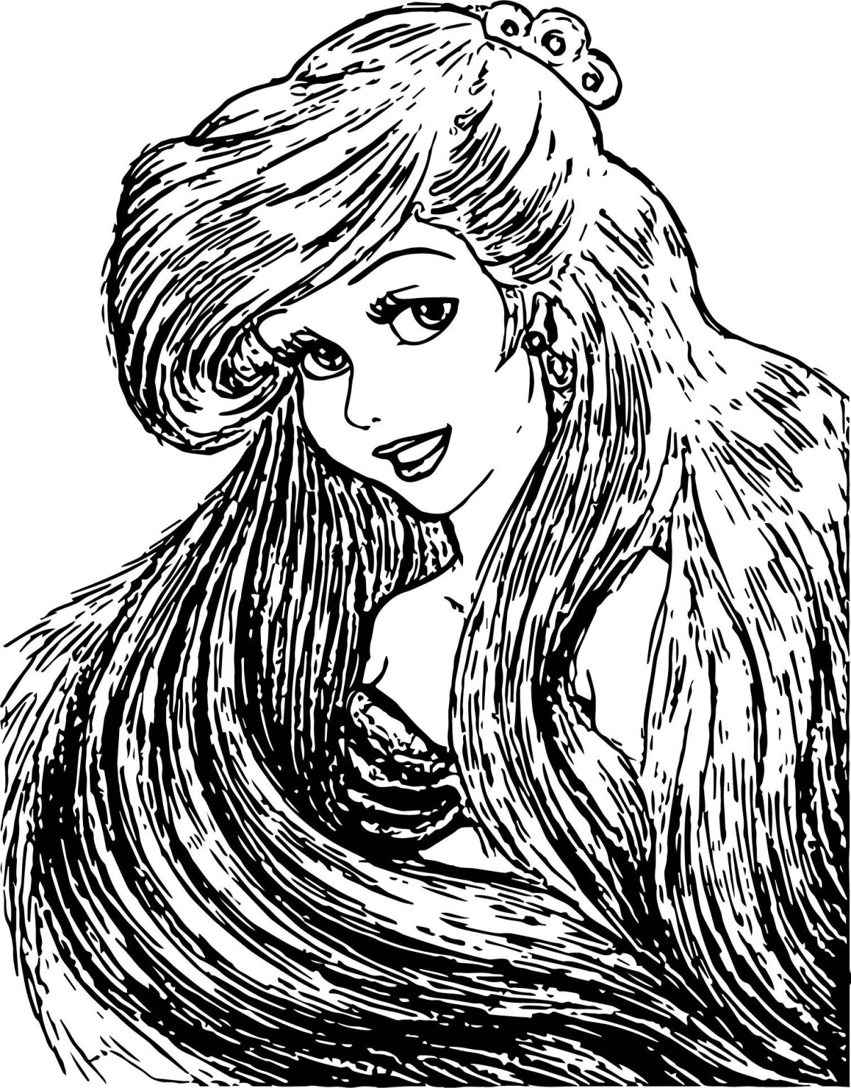 Силуэт женской прически