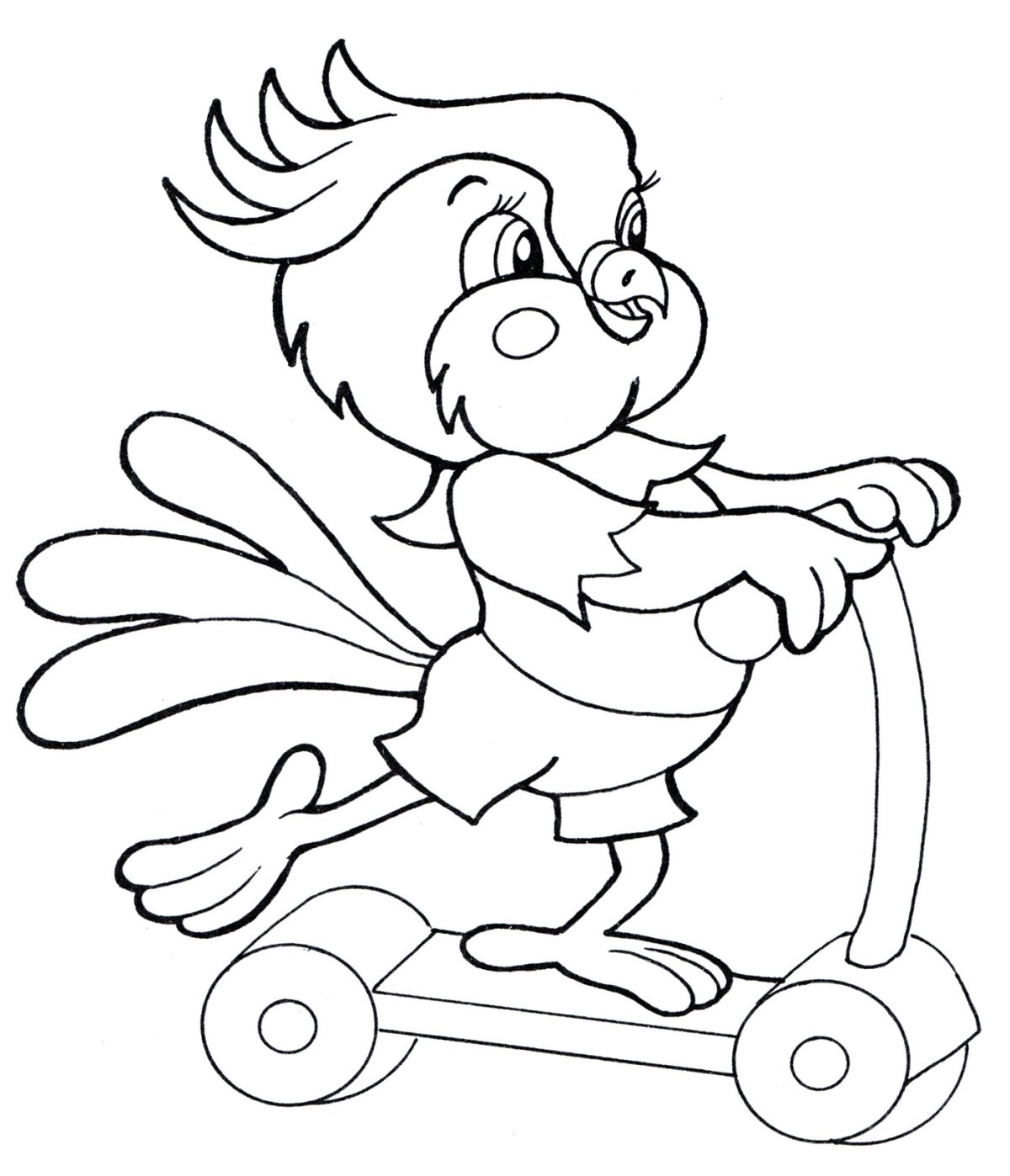 Раскраска детская Слоник с мячом