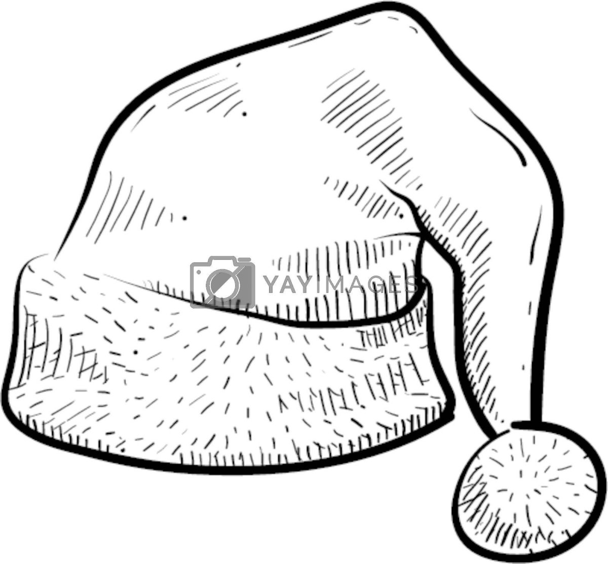 Новогодняя шапка раскраска