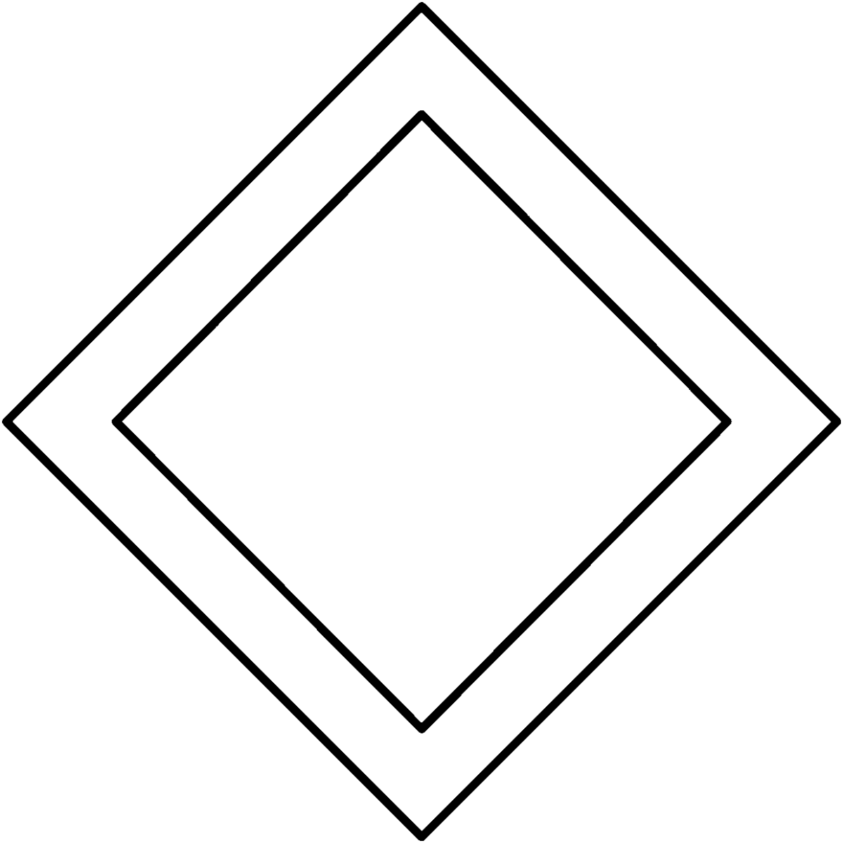 Дорожный знак Главная дорога раскраска