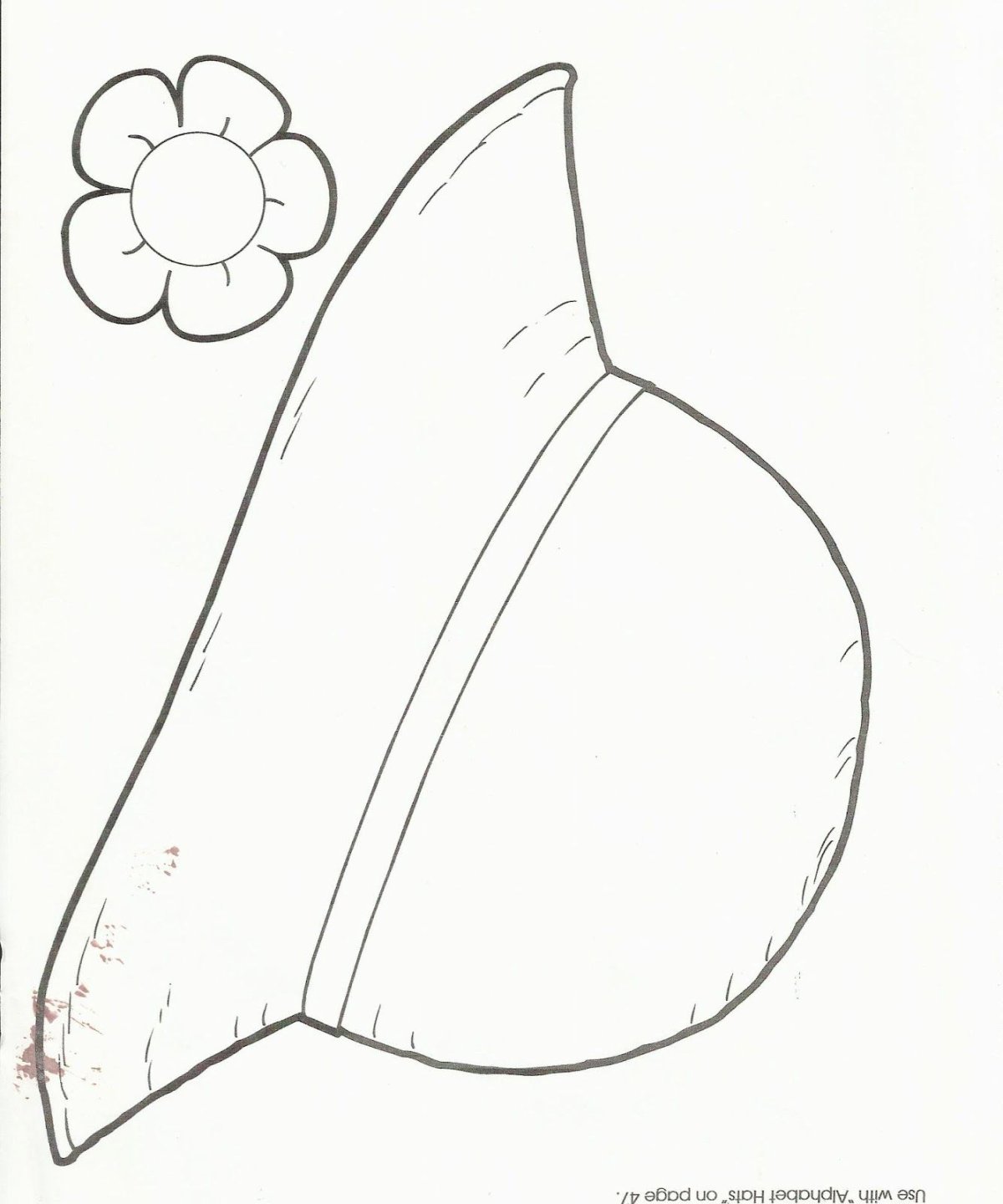 Аппликация шляпка