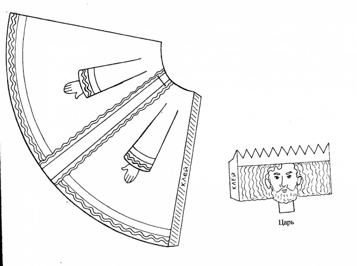 Конусные куклы шаблоны