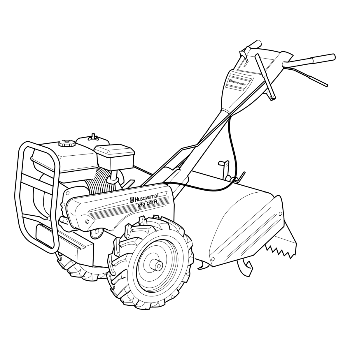 Трактор спрецепом раскраска