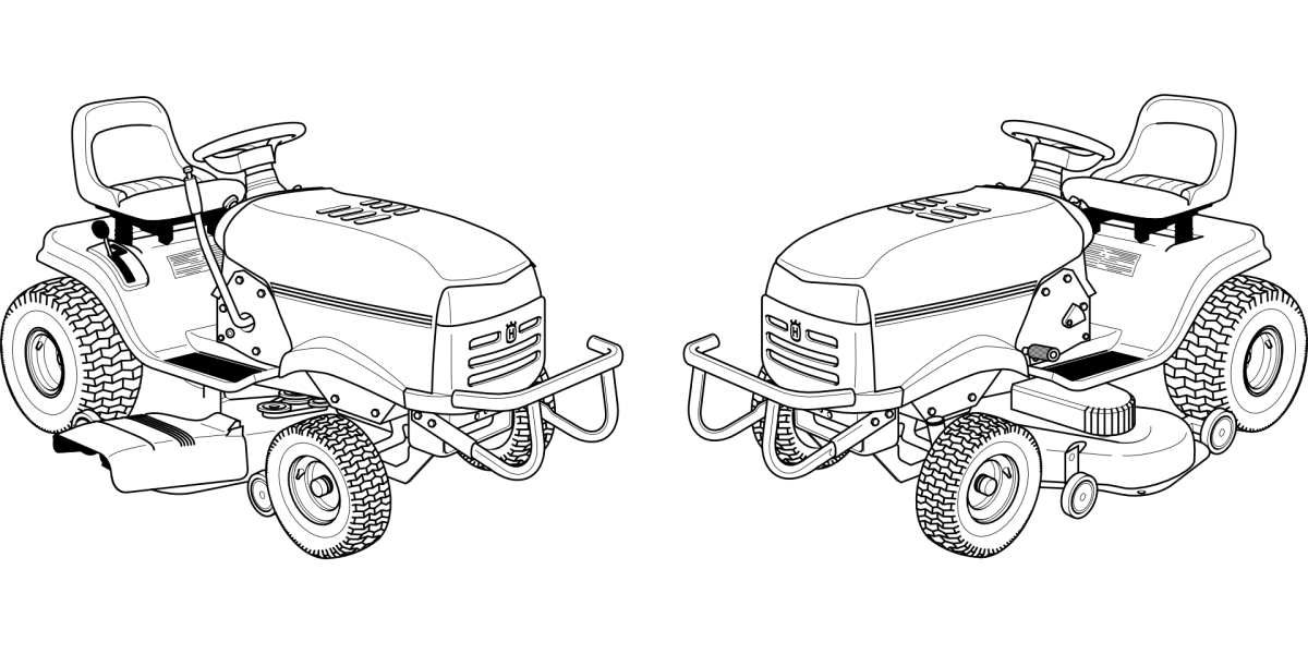 Трактор JCB раскраска