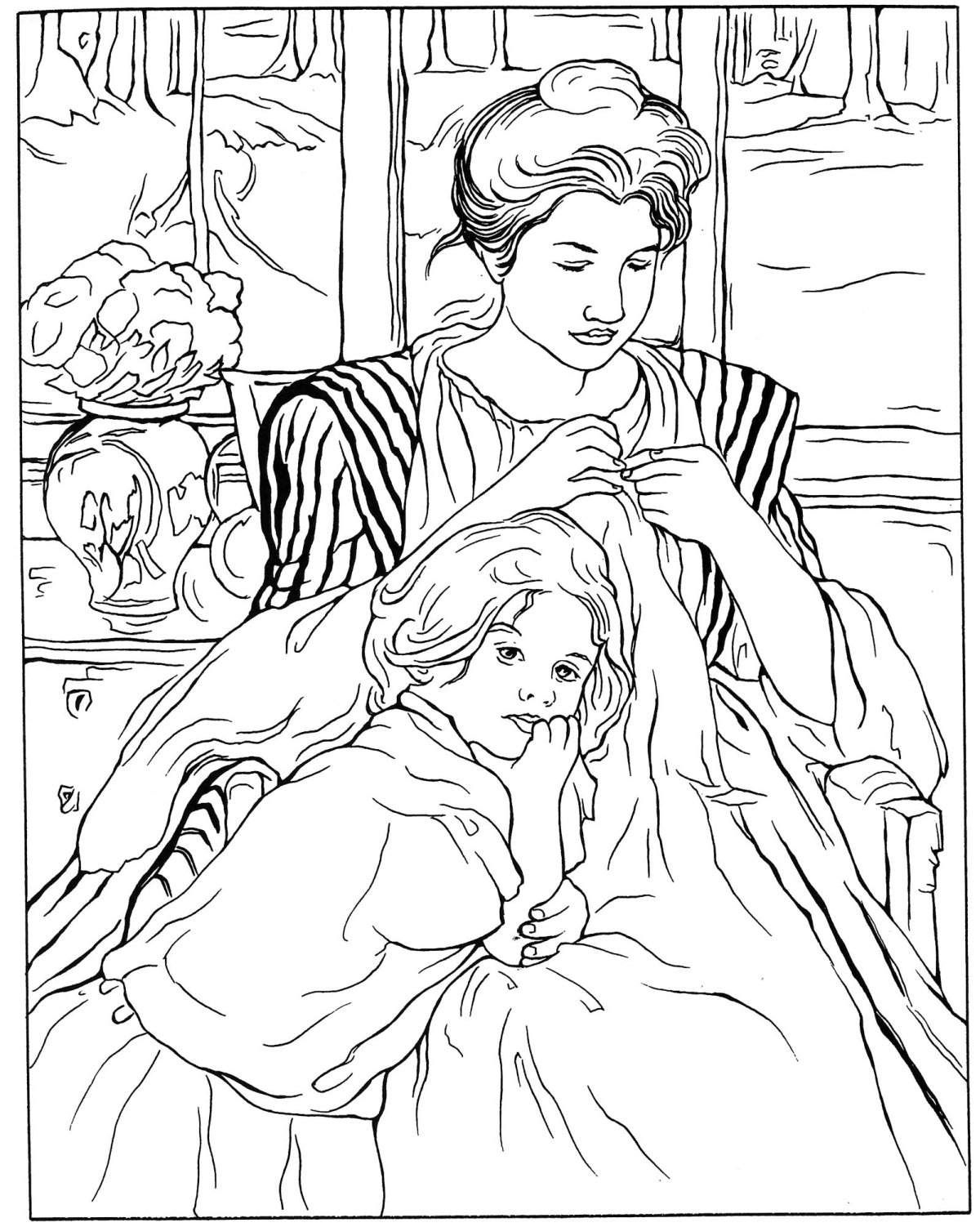 Ван Гог Звёздная ночь раскраска