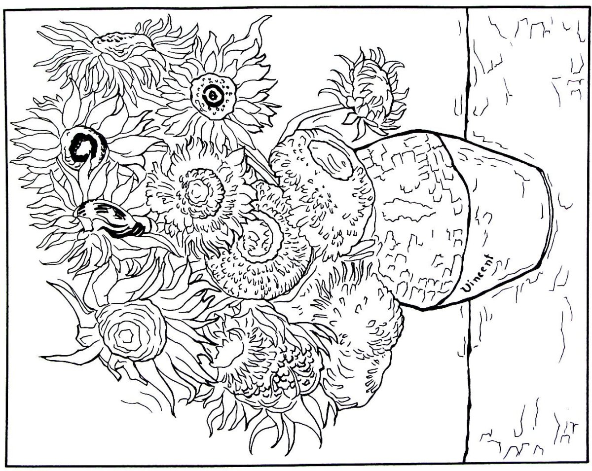 Раскраска картины художников