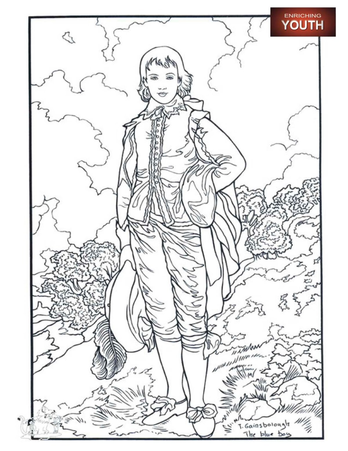 Набросок картины Ван Гога Звездная ночь