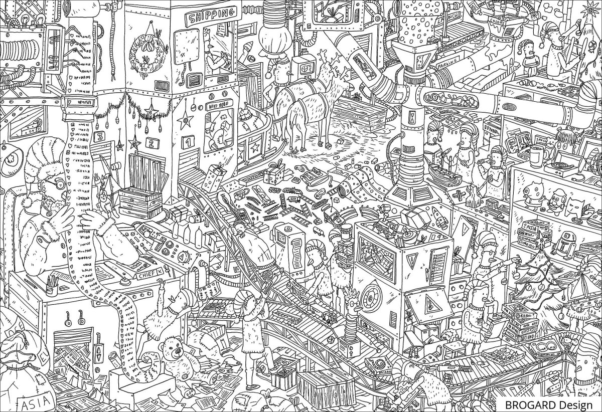 Раскраска пейзаж