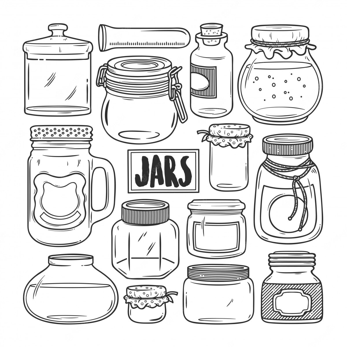 Баночки заготовки для рисования