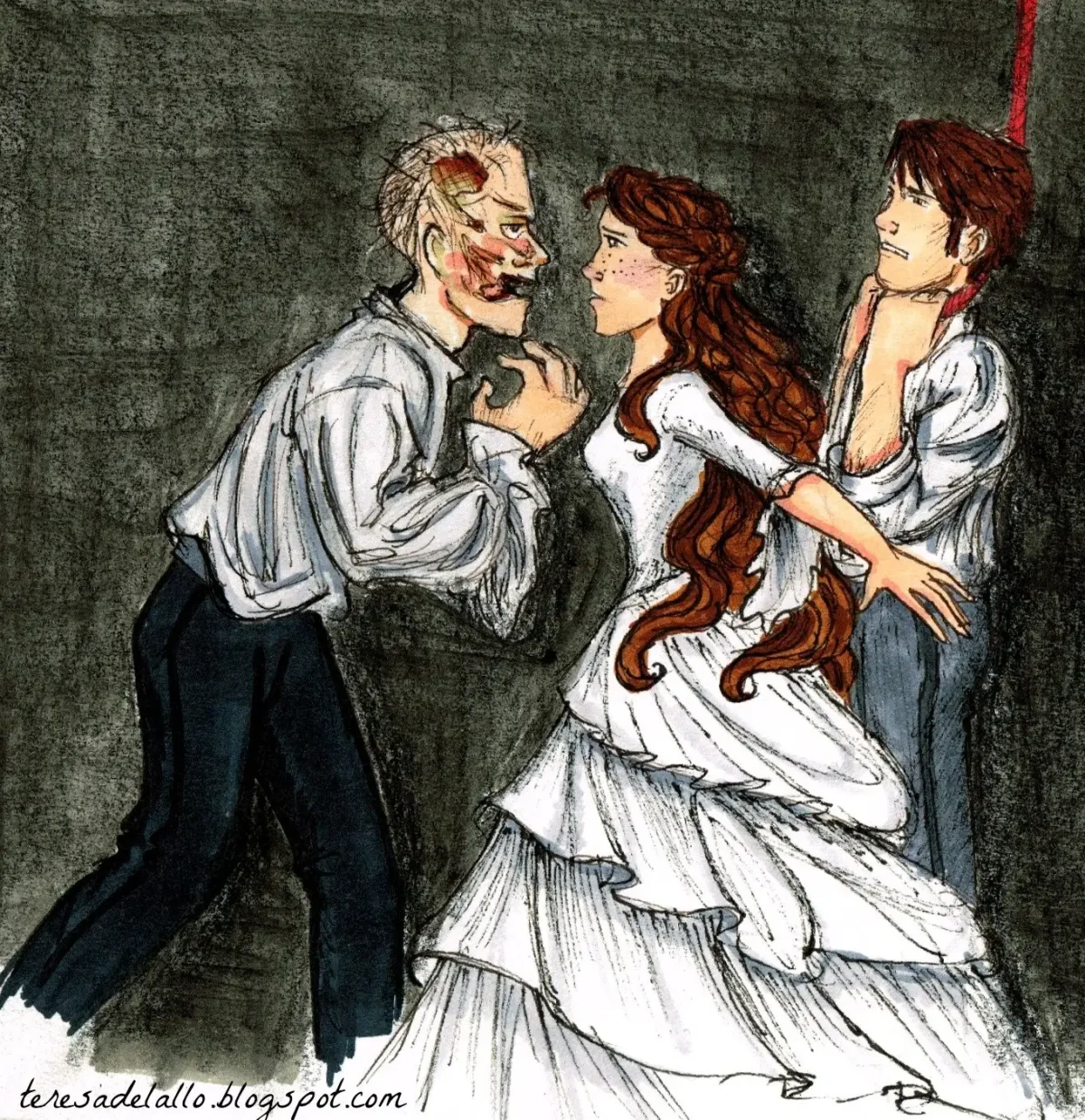 Призрак оперы иллюстрации Грега Хильдебрандта