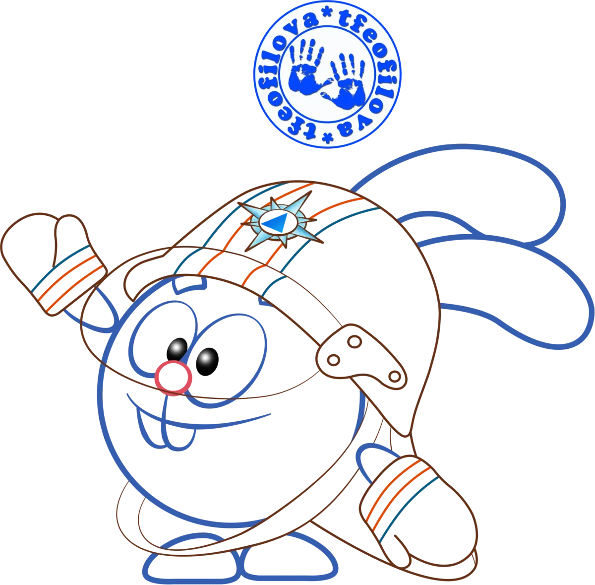 Раскраска Смешарики Дежавю