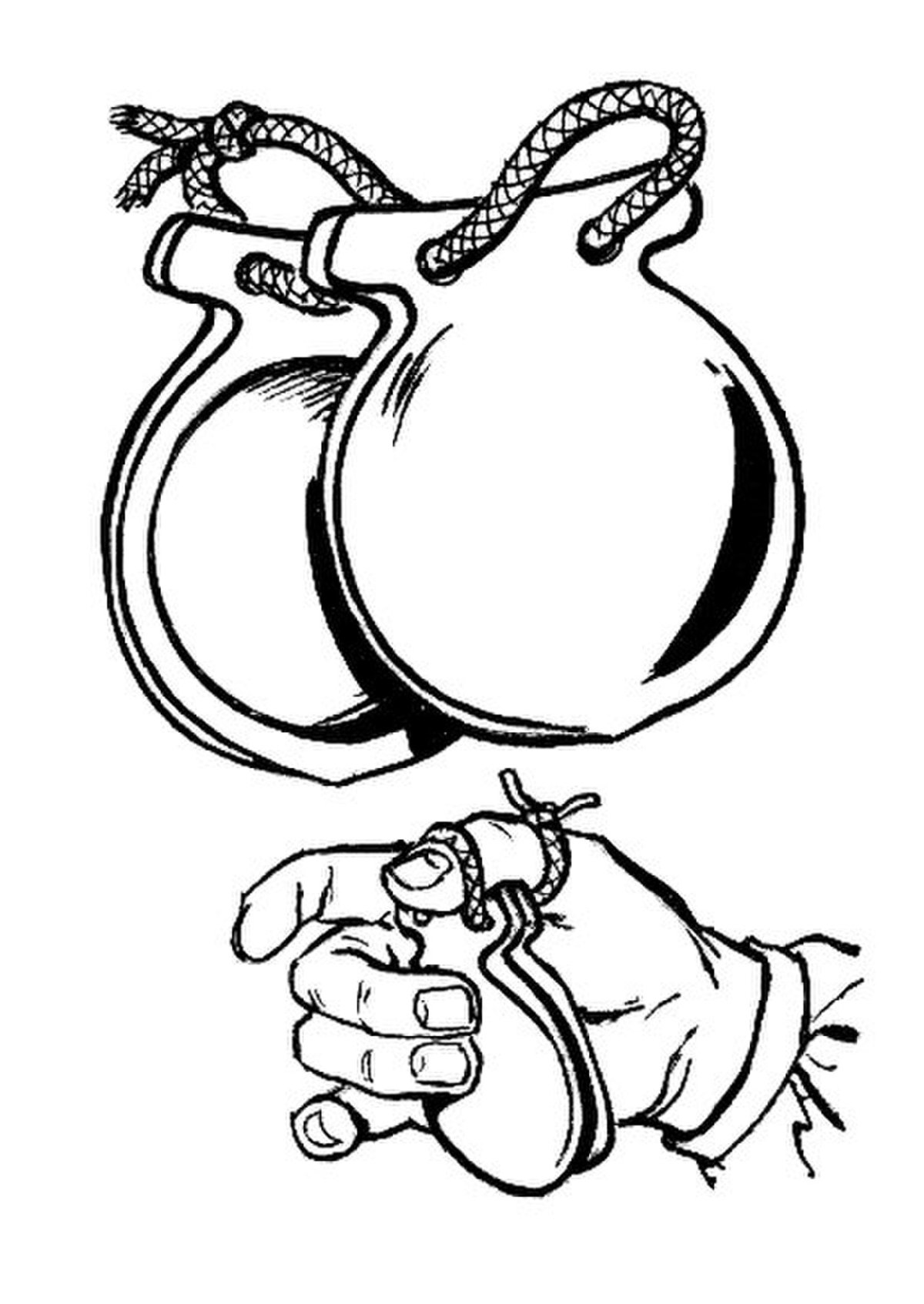 Кастаньеты раскраска